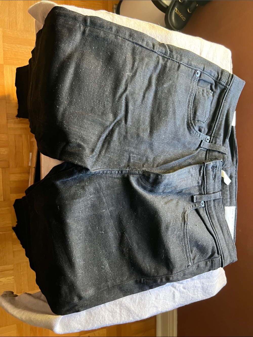 Rag and bone black jeans size 29. Brand new never worn bottom hem r not straight